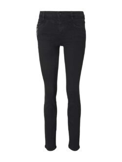TOM TAILOR Damen Alexa Slim Stretch Jeans mit Bio-Baumwolle  , schwarz, Gr.26/32